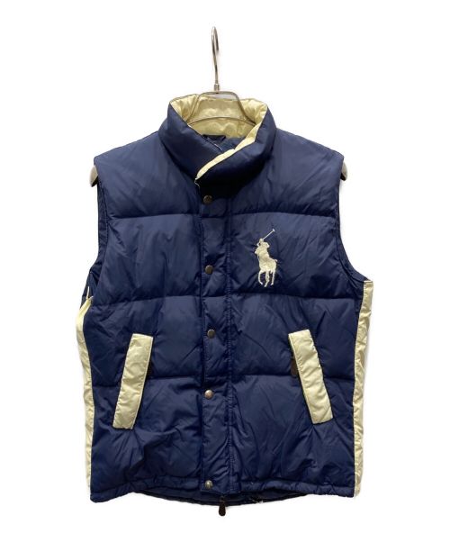 POLO RALPH LAUREN（ポロ・ラルフローレン）POLO RALPH LAUREN (ポロ・ラルフローレン) ビッグポニーダウンベスト ネイビー サイズ:Lの古着・服飾アイテム