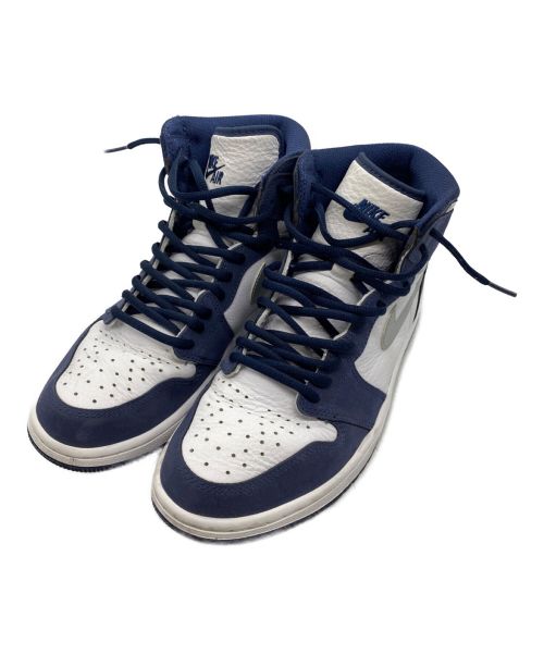 NIKE（ナイキ）NIKE (ナイキ) AIR JORDAN 1 HIGH OG/エアジョーダン1ハイ ネイビー×ホワイト サイズ:27.5ｃｍの古着・服飾アイテム