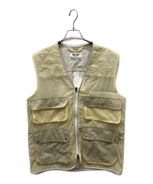 Acne studios（アクネ ストゥディオス）ACNE STUDIOS (アクネストゥディオス) OSCA RIPSOP VEST ベージュ サイズ:48の古着・服飾アイテム