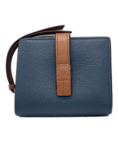 LOEWE（ロエベ）LOEWE (ロエベ) COMPACT ZIP WALLET ブルーの古着・服飾アイテム