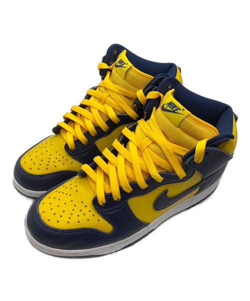 NIKE（ナイキ）NIKE (ナイキ) DUNK HI SP MICHIGAN イエロー サイズ:US8の古着・服飾アイテム