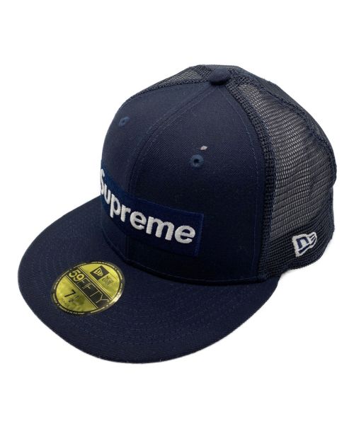 SUPREME（シュプリーム）SUPREME (シュプリーム) New Era (ニューエラ) コラボメッシュキャップ ネイビーの古着・服飾アイテム