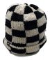 stussy（ステューシー）の古着「crochet checkered beanie」｜ホワイト×ブラック