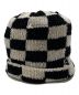 stussy (ステューシー) crochet checkered beanie ホワイト×ブラック：7000円