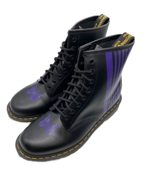 Dr.Martens（ドクターマーチン）Dr.Martens (ドクターマーチン) Needles (ニードルズ) 8 Holes Stripe Boot ブラック サイズ:28.5㎝の古着・服飾アイテム