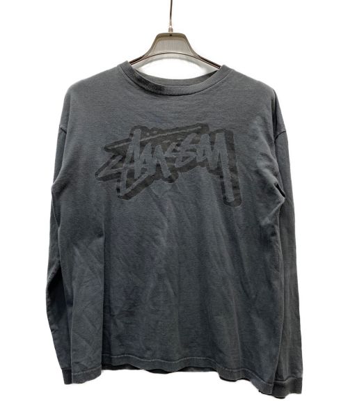 stussy（ステューシー）stussy (ステューシー) ショーンロゴプリントカットソー ブラック サイズ:Mの古着・服飾アイテム