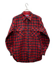 PENDLETON（ペンドルトン）の古着「70'sウールチェックシャツ」｜レッド×ブルー