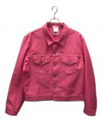 HELMUT LANGヘルムートラング）の古着「Pink Denim Trucker Jacket」｜ピンク