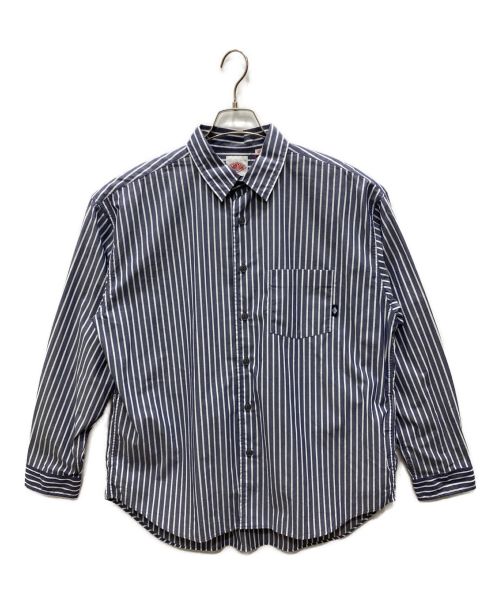 DANTON（ダントン）DANTON (ダントン) T/C ボイル ポプリン ワークシャツ ブルー サイズ:40の古着・服飾アイテム