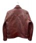 LIUGOO LEATHERS (リューグーレザーズ) レザージャケット ボルドー サイズ:L：9800円