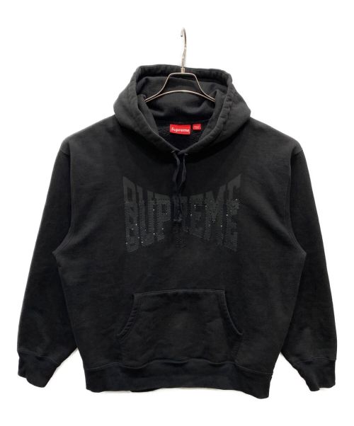 SUPREME（シュプリーム）SUPREME (シュプリーム) Rhinestone Shadow Hooded Sweatshirt ブラック サイズ:XLの古着・服飾アイテム