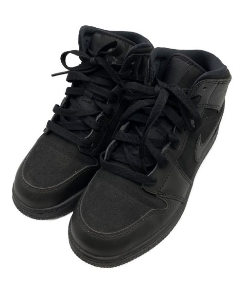 NIKE（ナイキ）NIKE (ナイキ) AIR JORDAN 1 MID GS ブラック サイズ:23.5の古着・服飾アイテム