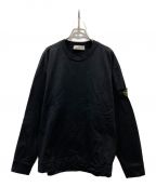 STONE ISLANDストーンアイランド）の古着「HEAVY COTTON JERSEY GARMENT DYED」｜ブラック