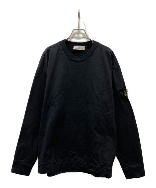 STONE ISLAND（ストーンアイランド）STONE ISLAND (ストーンアイランド) HEAVY COTTON JERSEY GARMENT DYED ブラック サイズ:XLの古着・服飾アイテム