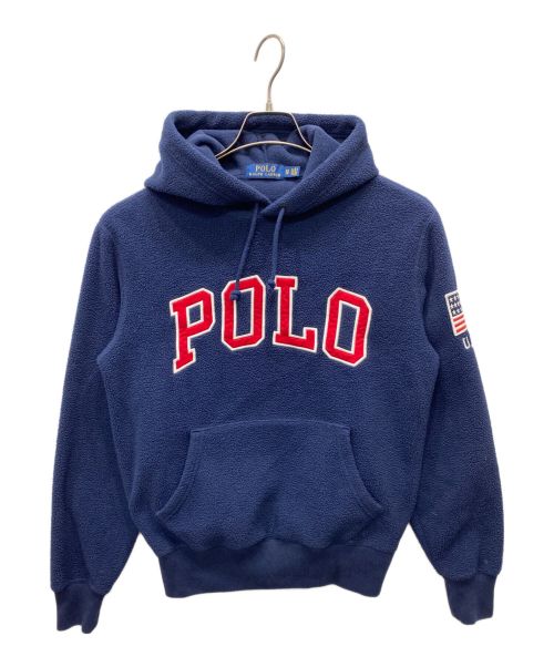 POLO RALPH LAUREN（ポロ・ラルフローレン）POLO RALPH LAUREN (ポロ・ラルフローレン) フリースパ－カー ネイビー サイズ:XSの古着・服飾アイテム