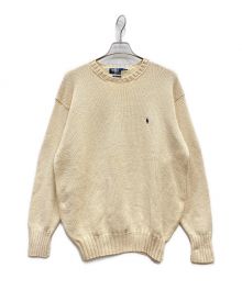 POLO RALPH LAUREN（ポロ・ラルフローレン）の古着「コットンニット」｜アイボリー