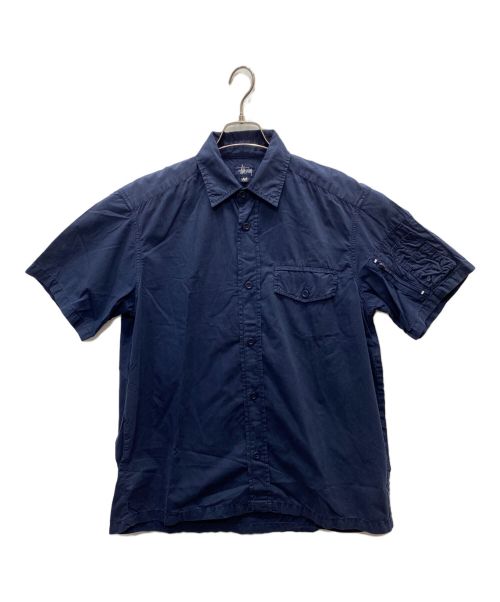 OLD STUSSY（オールドステューシー）OLD STUSSY (オールドステューシー) 半袖シャツ ネイビー サイズ:Mの古着・服飾アイテム