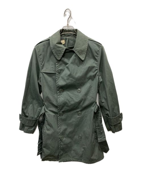 US ARMY（ユーエスアーミー）US ARMY (ユーエス アーミー) トレンチコート グリーン サイズ:40Lの古着・服飾アイテム