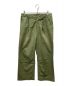 AURALEE（オーラリー）の古着「WASHED FINX TWILL WIDE PANTS」｜グリーン