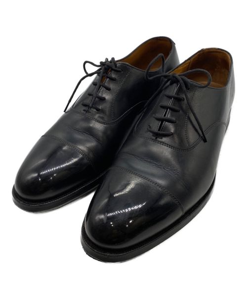 Crockett & Jones（クロケット＆ジョーンズ）Crockett & Jones (クロケット＆ジョーンズ) 内羽根ストレートチップシューズ ブラック サイズ:7　1/2Eの古着・服飾アイテム