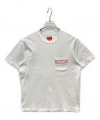 SUPREMEシュプリーム）の古着「Mesh Stripe Pocket Tee」｜ホワイト