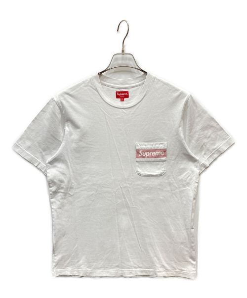 SUPREME（シュプリーム）Supreme (シュプリーム) Mesh Stripe Pocket Tee ホワイト サイズ:Sの古着・服飾アイテム