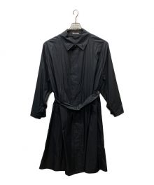 AURALEE（オーラリー）の古着「LIGHT POLYESTER SOUTIEN COLLAR COAT」｜ネイビー