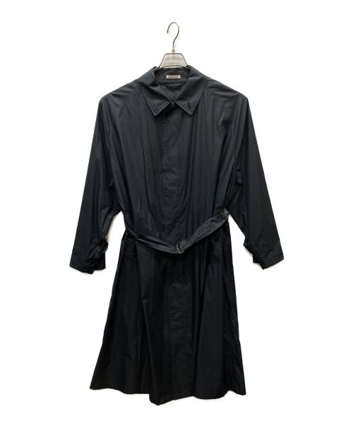 AURALEE（オーラリー）AURALEE (オーラリー) LIGHT POLYESTER SOUTIEN COLLAR COAT ネイビー サイズ:3の古着・服飾アイテム