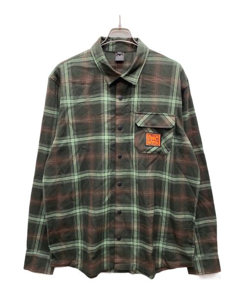 OAKLEY（オークリー）OAKLEY (オークリー) Tc Skull Flannel Shirt グリーン サイズ:XLの古着・服飾アイテム