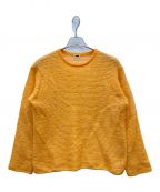 H BEAUTY&YOUTHエイチ ビューティー&ユース）の古着「MOHAIR ALPACA NET KNIT PULLOVER」｜オレンジ