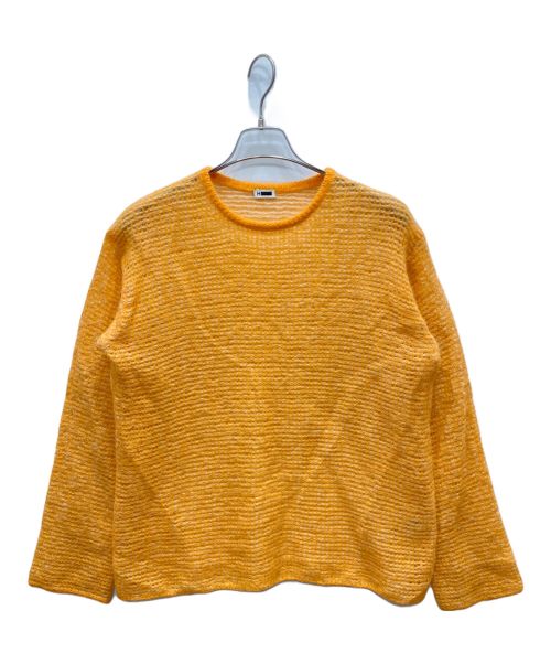 H BEAUTY&YOUTH（エイチ ビューティー&ユース）H BEAUTY&YOUTH (エイチ ビューティアンドユース) MOHAIR ALPACA NET KNIT PULLOVER オレンジ サイズ:ＦＲＥＥの古着・服飾アイテム