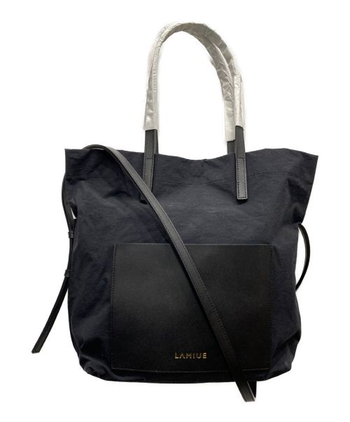 LAMIUE（ラミュ）LAMIUE (ラミュ) PAPER TOUCH 3WAY BAG ブラック 未使用品の古着・服飾アイテム