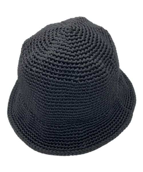 kijima takayuki（キジマタカユキ）kijima takayuki (キジマタカユキ) POLY HAND KNIT BUCKET HAT ブラック サイズ:FREE 未使用品の古着・服飾アイテム