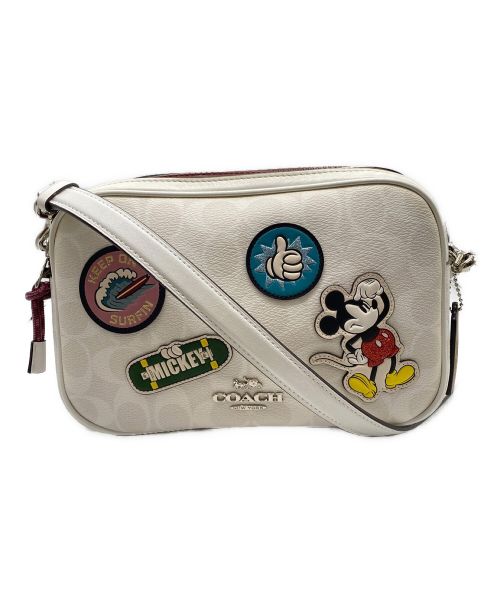 COACH（コーチ）COACH (コーチ) Disney (ディズニー) 2WAYショルダーバッグ ホワイトの古着・服飾アイテム