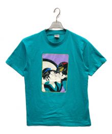 ONEITA（オニータ）の古着「ヴィンテージ浮世絵Tシャツ」｜ブルー