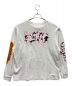 uniform experiment (ユニフォームエクスペリメント) L/S GRAFFITI WIDE CUT&SEWN ホワイト サイズ:3：5000円