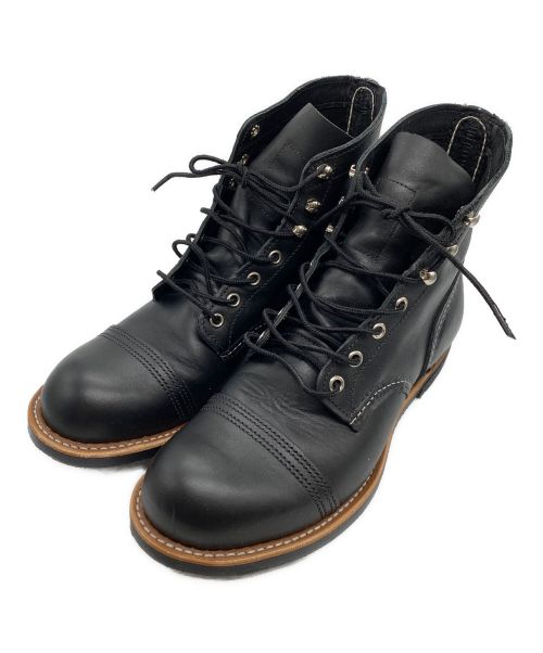 RED WING（レッドウィング）RED WING (レッドウィング) IRON RANGER ブラック サイズ:US8.5の古着・服飾アイテム