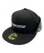 SUPREME×New Eraシュプリーム×ニューエラ）の古着「WINDSTOPPER EARFLAP LOGO CAP」｜ブラック