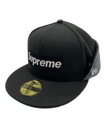 SUPREME×New Era（シュプリーム×ニューエラ）の古着「WINDSTOPPER EARFLAP LOGO CAP」｜ブラック