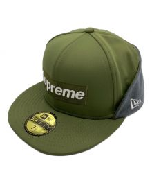 SUPREME×New Era（シュプリーム×ニューエラ）の古着「WINDSTOPPER EARFLAP LOGO CAP」｜グリーン