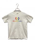 BALENCIAGAバレンシアガ）の古着「ロゴプリントTシャツ」｜ホワイト