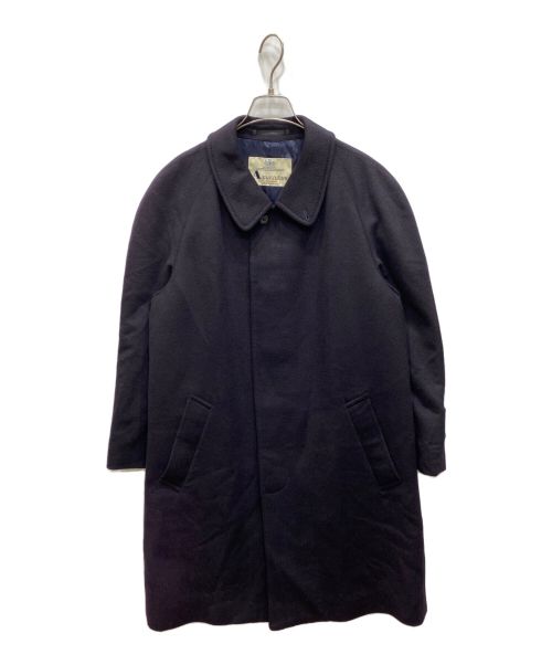 Aquascutum（アクアスキュータム）Aquascutum (アクアスキュータム) カシミヤステンカラーコート ネイビー サイズ:Mの古着・服飾アイテム