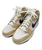 NIKEナイキ）の古着「W DUNK HIGH PRM MF」｜ベージュ×ホワイト