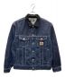 X-LARGE（エクストララージ）の古着「PATCHED TRUCKER JACKET」｜インディゴ