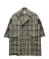 CLANE HOMME（クラネ オム）の古着「OVER SIZE CHECK COAT」｜グリーン