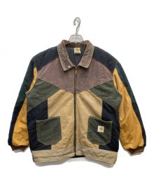 CarHartt（カーハート）の古着「リメイクパッチワークジャケット」｜ブラウン