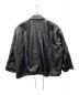 WYM LIDNM (ウィム バイ リドム) FAUX LEATHER MILITARY BLOUSON ブラック サイズ:S：7000円