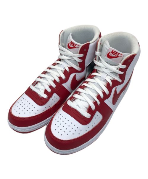 NIKE（ナイキ）NIKE (ナイキ) Terminator High/FJ4454-100スニーカー ホワイト×レッド サイズ:27 未使用品の古着・服飾アイテム