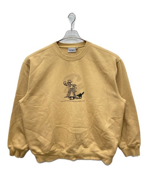 Carhartt WIP（カーハート）CARHARTT WIP (カーハート) LUCKY PAINTER SWEATSHIRT ブラウン サイズ:XXLの古着・服飾アイテム