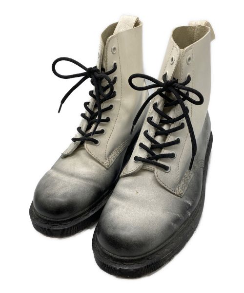 Dr.Martens（ドクターマーチン）Dr.Martens (ドクターマーチン) グラデーション8ホールブーツ ホワイト サイズ:UK8の古着・服飾アイテム